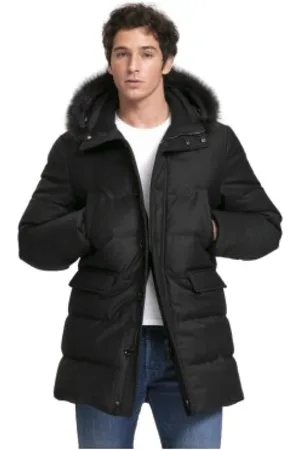 MOORER Homme, Manteaux, Noir, Taille: XL Parka