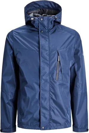 JACK & JONES Homme, Vestes, Bleu, Taille: L Rain Vestes