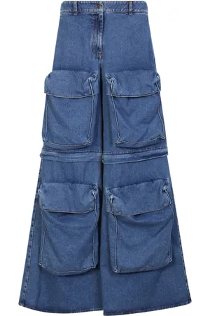GIUSEPPE DI MORABITO Femme, Jeans, Bleu, Taille: 36 FR Wide Jeans