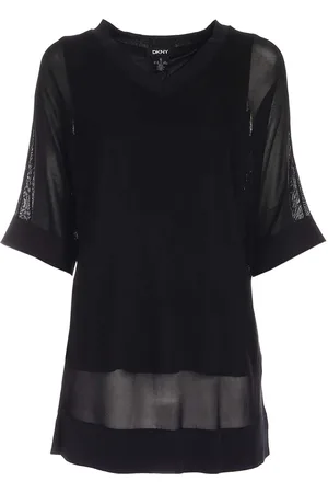 DKNY Femme, Blouses et Chemises, Noir, Taille: 40 FR Blouses