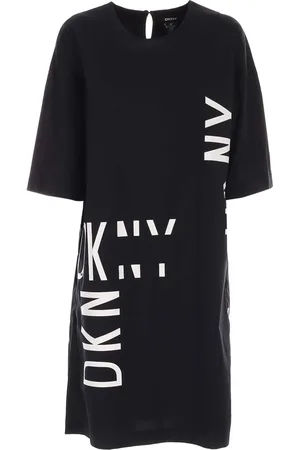 DKNY Femme, Robes, Noir, Taille: 38 FR Midi Robes