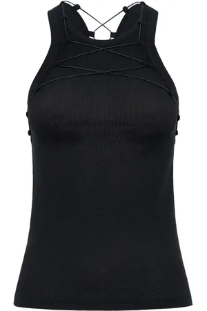 DION LEE Femme, Tops, Noir, Taille: 38 FR Hauts sans manches