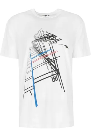 Les Hommes Homme, Tops, Blanc, Taille: S T-shirt Ville