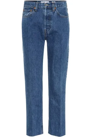 RE/DONE Femme, Jeans, Bleu, Taille: W31 Jean haute montée