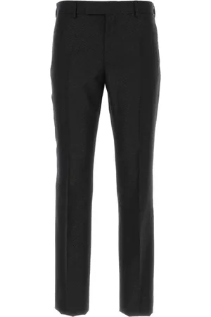VERSACE Homme, Pantalons, Noir, Taille: M Pantalon de mélange en laineoire