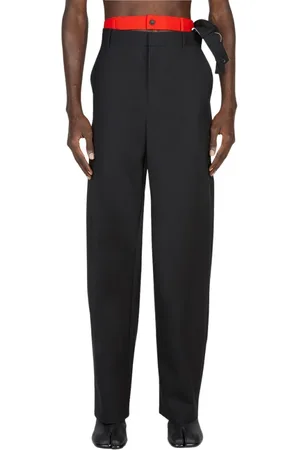 Y / PROJECT Homme, Pantalons, Noir, Taille: L Straight Pantalons