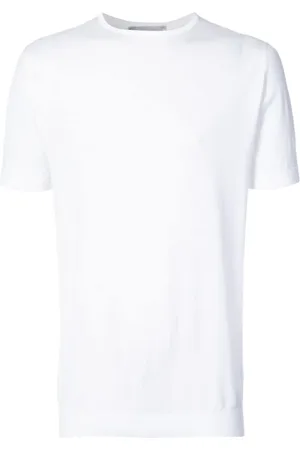 JOHN SMEDLEY Homme, Tops, Blanc, Taille: 2XL T-Chemises