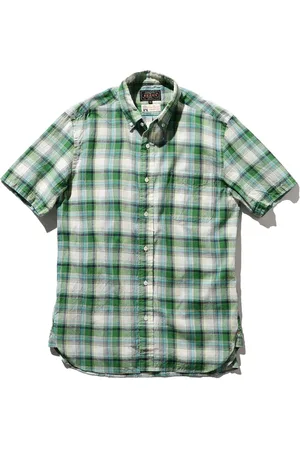 Beams Homme, Chemises, Vert, Taille: S Short Sleeve Chemises