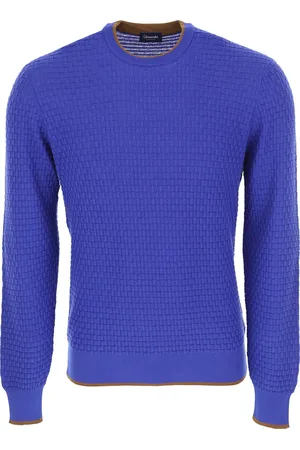 DRUMOHR Homme, Pulls, Bleu, Taille: L Pulls à col rond