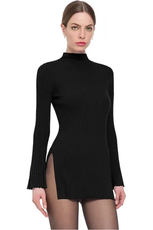 Wolford Femme, Pulls, Noir, Taille: 42 FR Col roulés