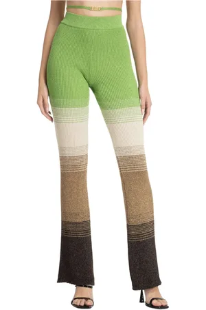 GCDS Femme, Pantalons, Vert, Taille: 36 FR Pantalon
