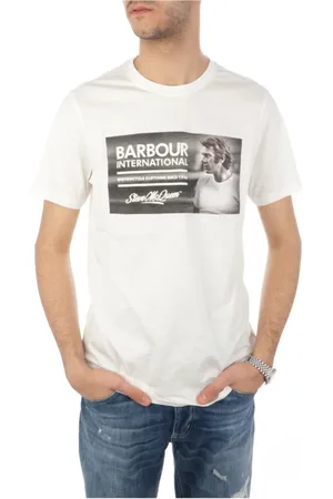 Barbour Homme, Tops, Blanc, Taille: M T-Chemises