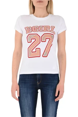 Blugirl Femme, Tops, Blanc, Taille: 38 FR T-shirt