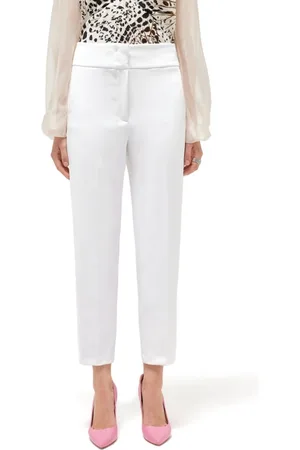 Blugirl Femme, Pantalons, Blanc, Taille: 38 FR Pantalons