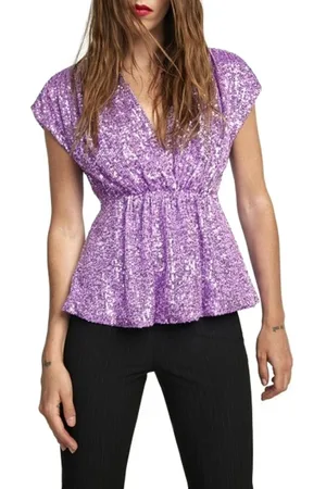 ANIYE BY Femme, Blouses et Chemises, Violet, Taille: 40 FR T-Chemises