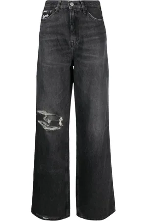 Tommy Hilfiger Femme, Jeans, Noir, Taille: W30 Wide Jeans