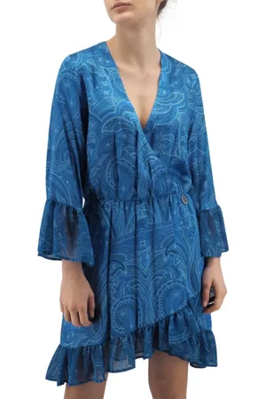 GAËLLE Femme, Robes, Bleu, Taille: 38 FR Day Robes