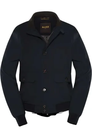 MOORER Homme, Vestes, Bleu, Taille: 2XL Bomber Vestes