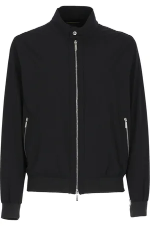 MOORER Homme, Vestes, Bleu, Taille: L Bomber Vestes