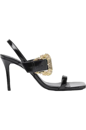 VERSACE Femme, Chaussures, Noir, Taille: 36 EU Sandales