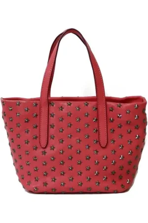 Jimmy Choo Femme, Pre-owned, Rose, Taille: ONE Size Pre-owned Cuir sacs-main