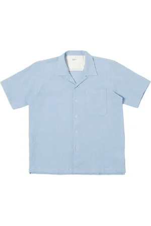 Universal Works Homme, Chemises, Bleu, Taille: M Short Sleeve Chemises