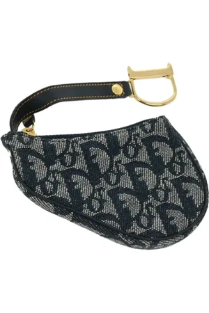 Dior Femme, Pre-owned, Bleu, Taille: ONE Size Pre-owned Toile petite-maroquinerie