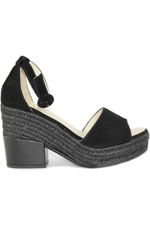 Espadrilles Femme, Chaussures, Noir, Taille: 40 EU High Heel Sandales