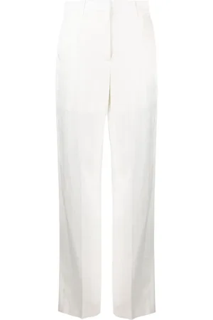 KRIZIA Femme, Pantalons, Blanc, Taille: 40 FR Straight Pantalons