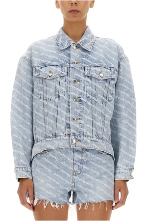 Alexander Wang Femme, Vestes, Bleu, Taille: 38 FR Sur toute la veste de logo