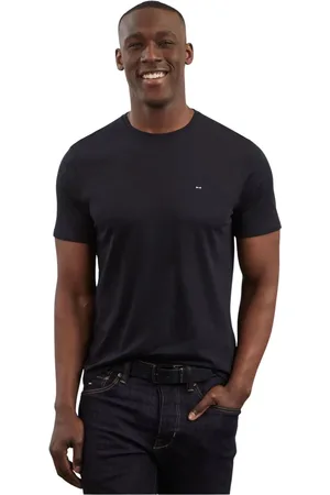 Eden Park Homme, Tops, Noir, Taille: 2XL Tshirt coton pima péruvien - .