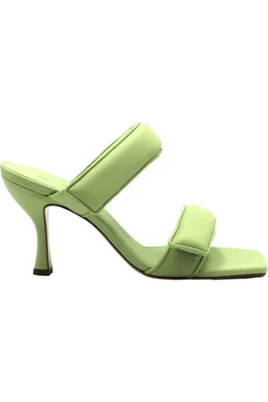 Gia Borghini Femme, Chaussures, Vert, Taille: 36 EU Heeled Mules