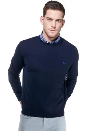 HARMONT&BLAINE Homme, Pulls, Bleu, Taille: M Pull à col rond