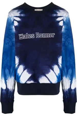 WALES BONNER Homme, Pulls, Bleu, Taille: L Pull à col rond