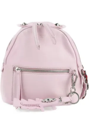 Fendi Femme, Pre-owned, Rose, Taille: ONE Size Pre-owned Cuir sacs-dos