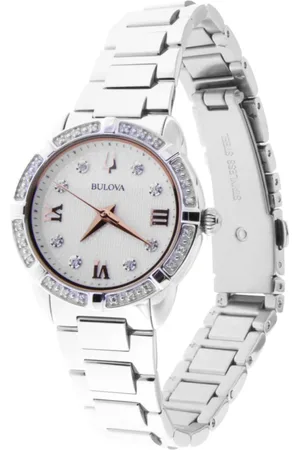 BULOVA Femme, Accessoires, Gris, Taille: ONE Size Montre