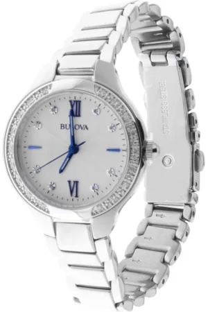 BULOVA Femme, Accessoires, Gris, Taille: ONE Size Montre