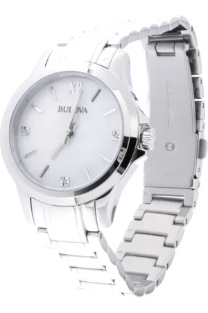 BULOVA Femme, Accessoires, Gris, Taille: ONE Size - Donna - 96p152 - Montre de lady classique