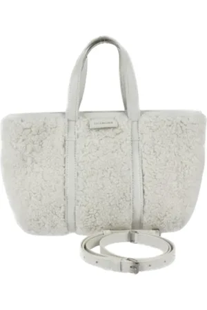 Balenciaga Femme, Pre-owned, Blanc, Taille: ONE Size Pre-owned Laine sacs-balenciaga
