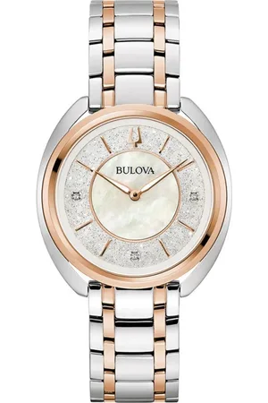 BULOVA Femme, Accessoires, Gris, Taille: ONE Size Montre