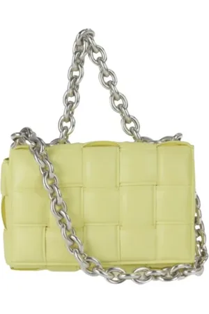 Bottega Veneta Femme, Pre-owned, Jaune, Taille: ONE Size Pre-owned Cuir sacs-ports-paule