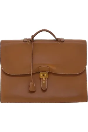 Hermès Femme, Pre-owned, Brun, Taille: ONE Size Pre-owned Cuir sacoches-mallettes