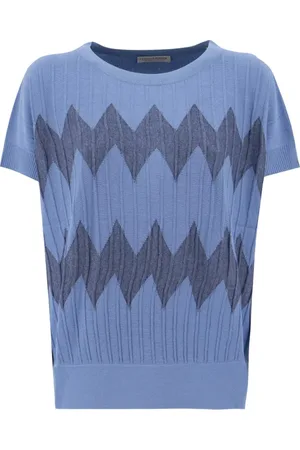 LE TRICOT PERUGIA Femme, Pulls, Bleu, Taille: 40 FR Pulls à col rond