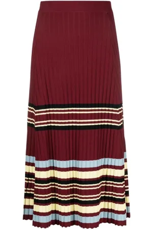 WALES BONNER Femme, Jupes, Rouge, Taille: 36 FR Midi Skirts
