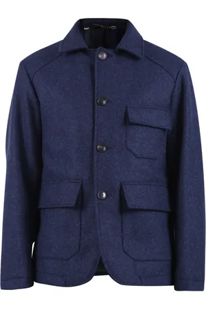 DoppiaA Homme, Vestes, Bleu, Taille: L Veste de blazer