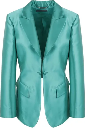 Alberta Ferretti Femme, Vestes, Vert, Taille: 42 FR Veste de blazer