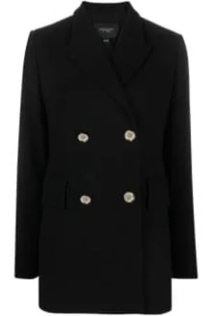 Giambattista Valli Femme, Manteaux, Noir, Taille: 38 FR Single-Breasted Manteaux