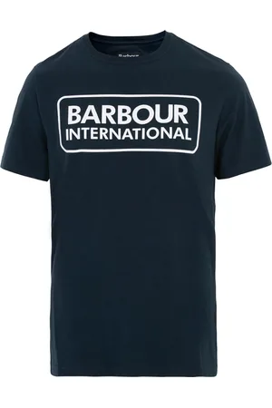 Barbour Homme, Tops, Bleu, Taille: S T-shirt Graphique Moderne avec Logo Navy-S