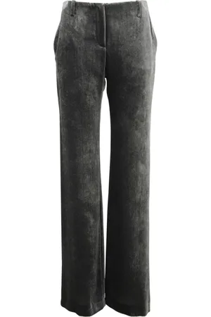 Alberta Ferretti Femme, Pantalons, Gris, Taille: 38 FR Straight Pantalons