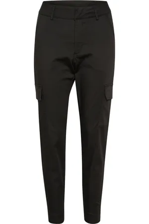 Kaffe Femme, Pantalons, Noir, Taille: 48 FR Pantalon cargo avec poches noires